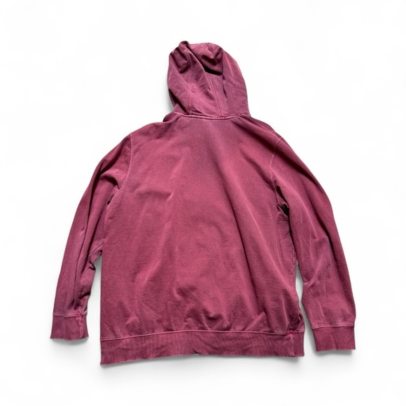The North Face Men’s XXL Hoodie Oversized Maroon Red Pullover - Picture 2 of 4